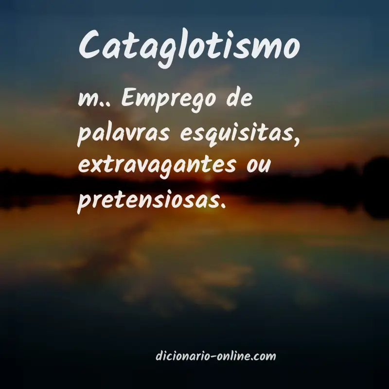 Significado de cataglotismo