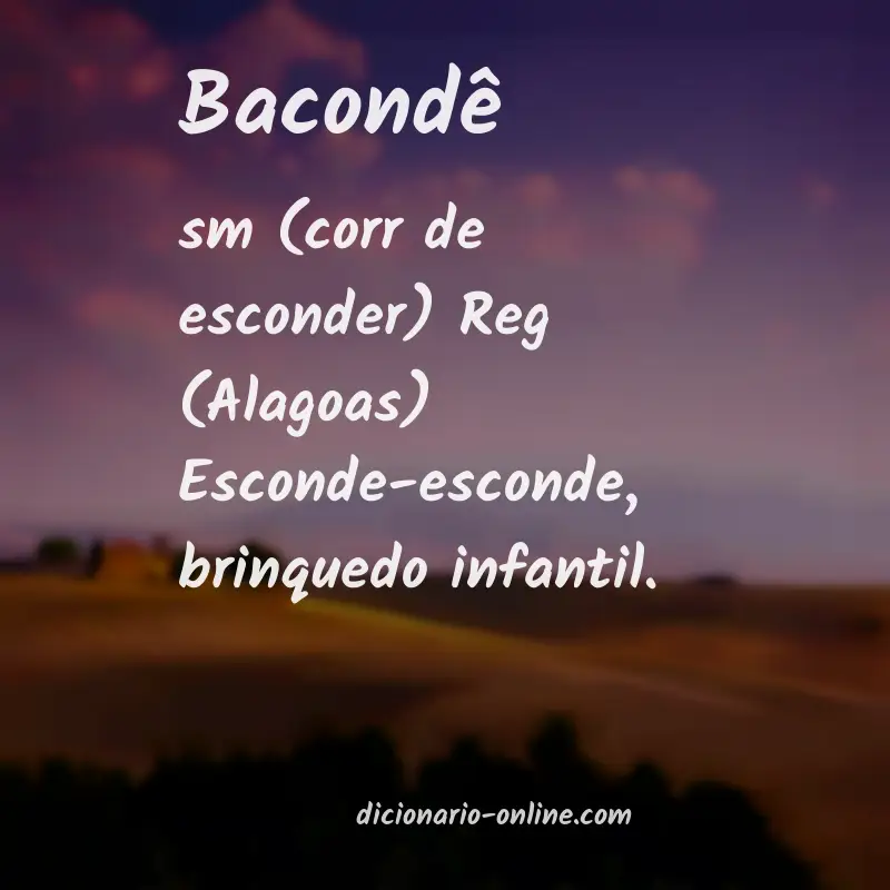 Significado de bacondê
