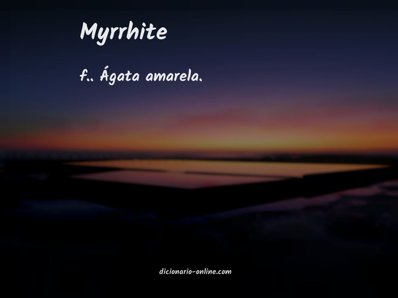 Significado de myrrhite