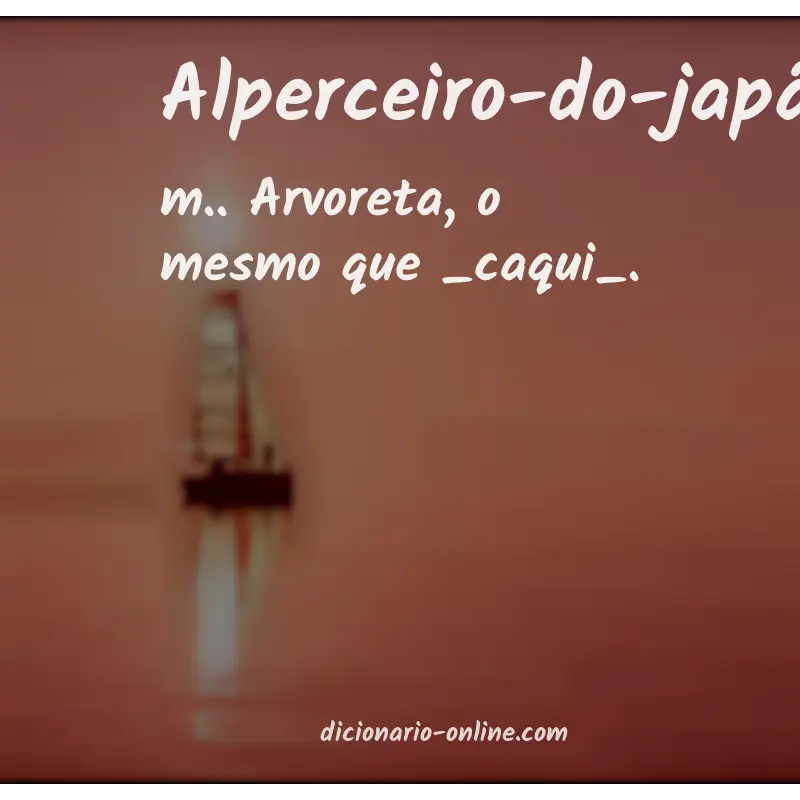 Significado de alperceiro-do-japão