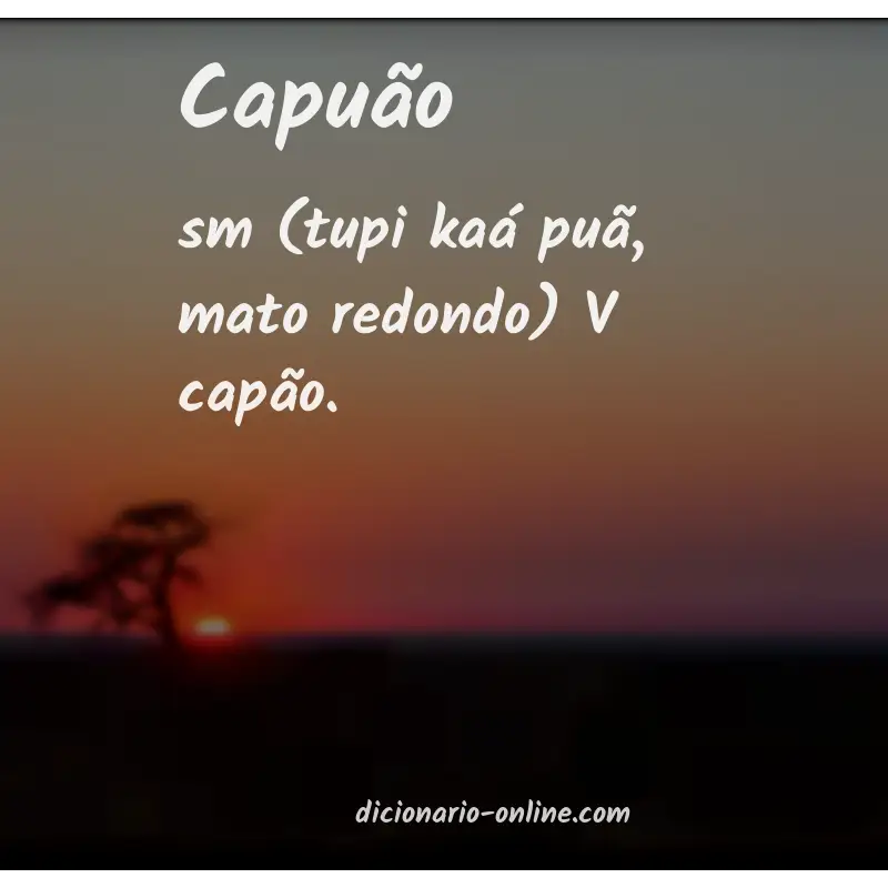 Significado de capuão