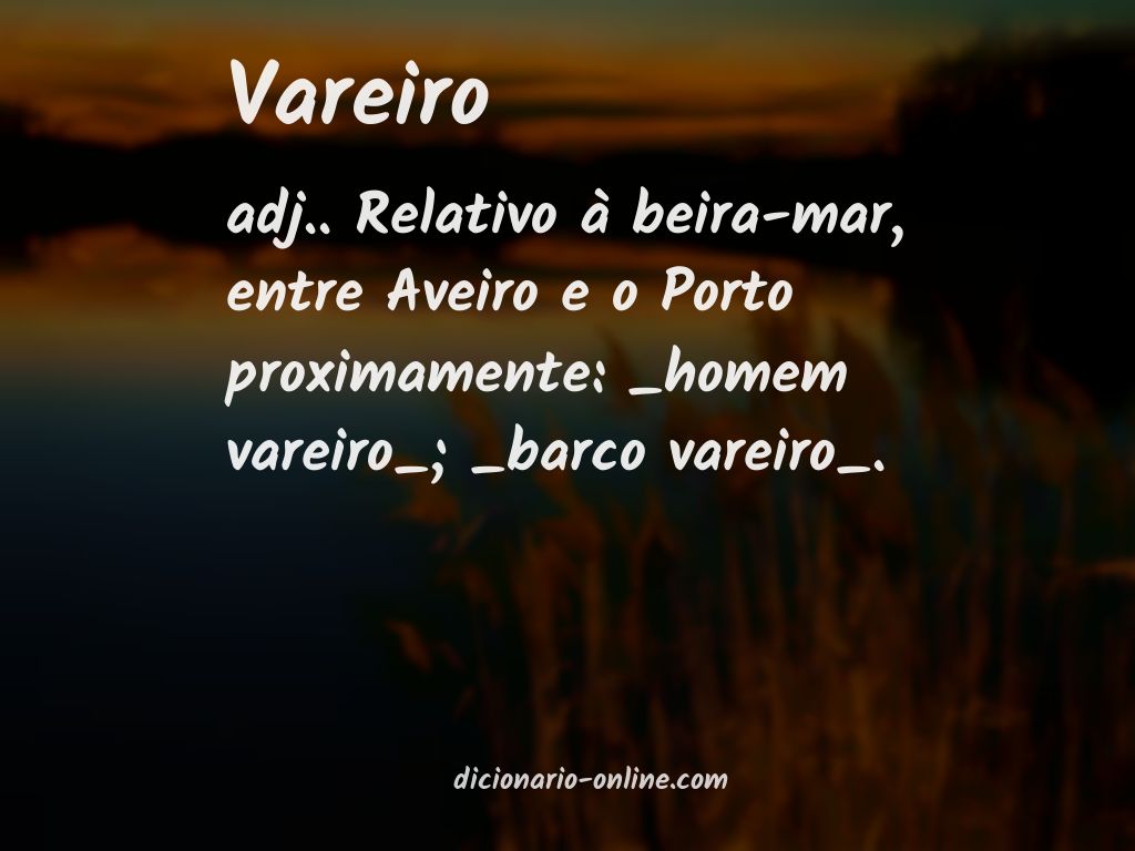 Significado de vareiro