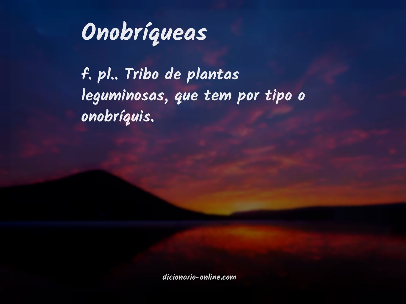 Significado de onobríqueas