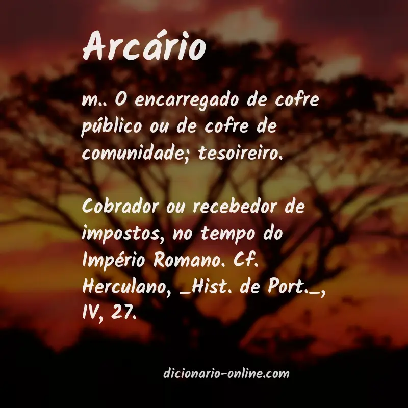 Significado de arcário