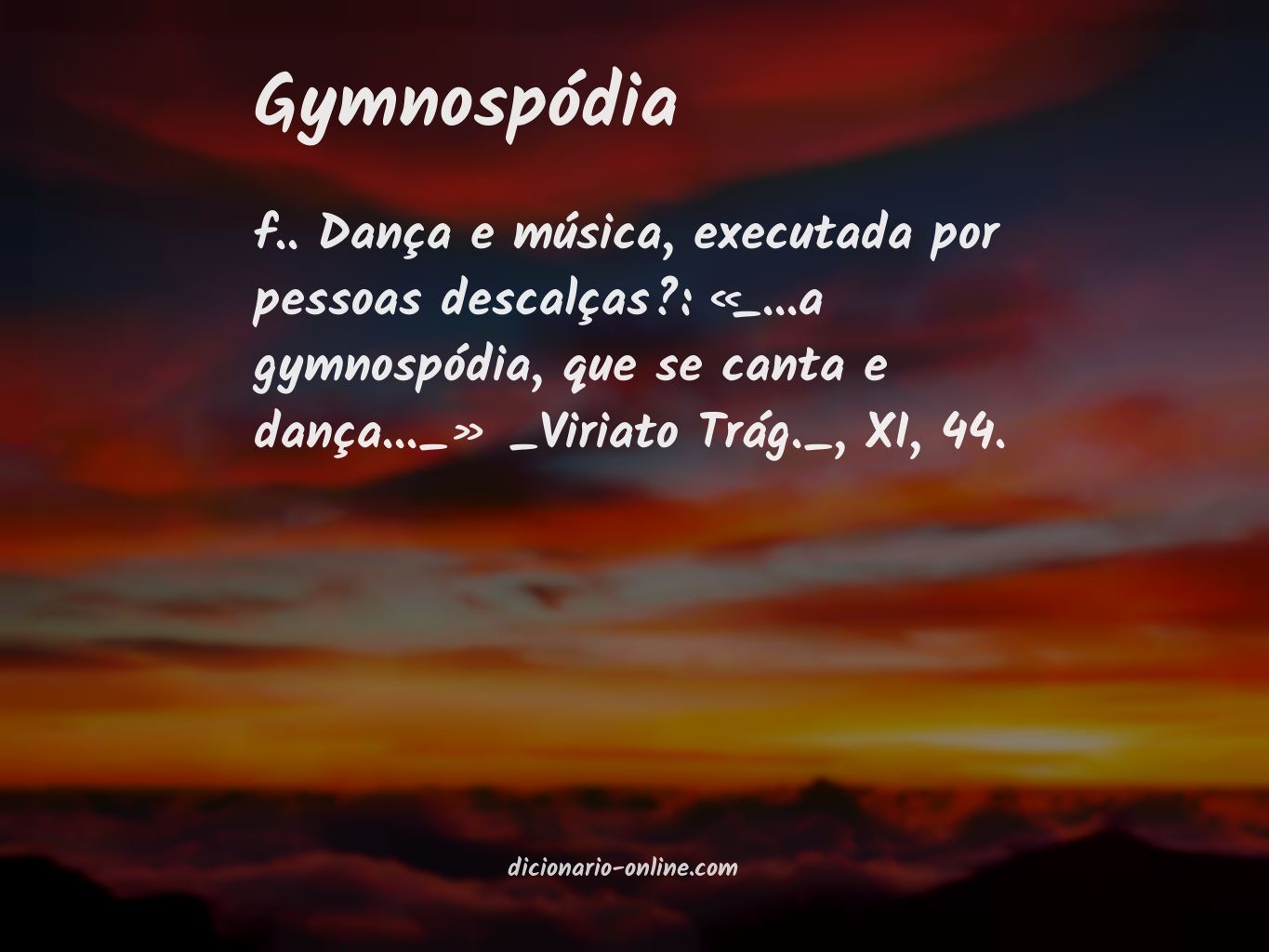 Significado de gymnospódia