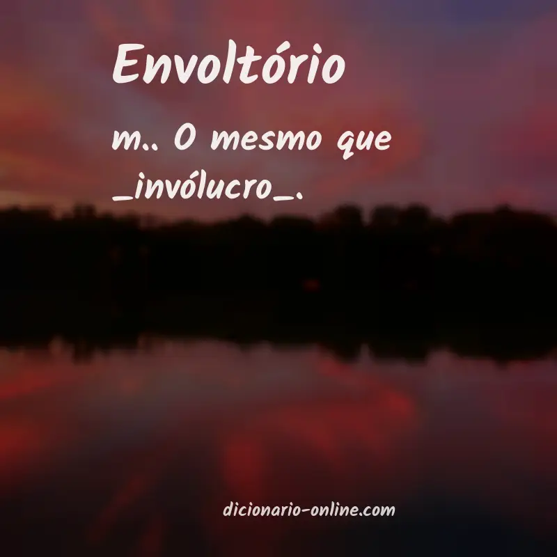 Significado de envoltório