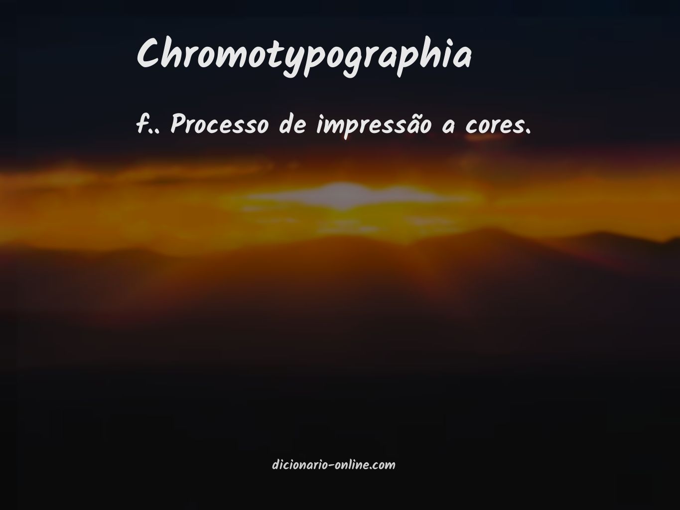 Significado de chromotypographia
