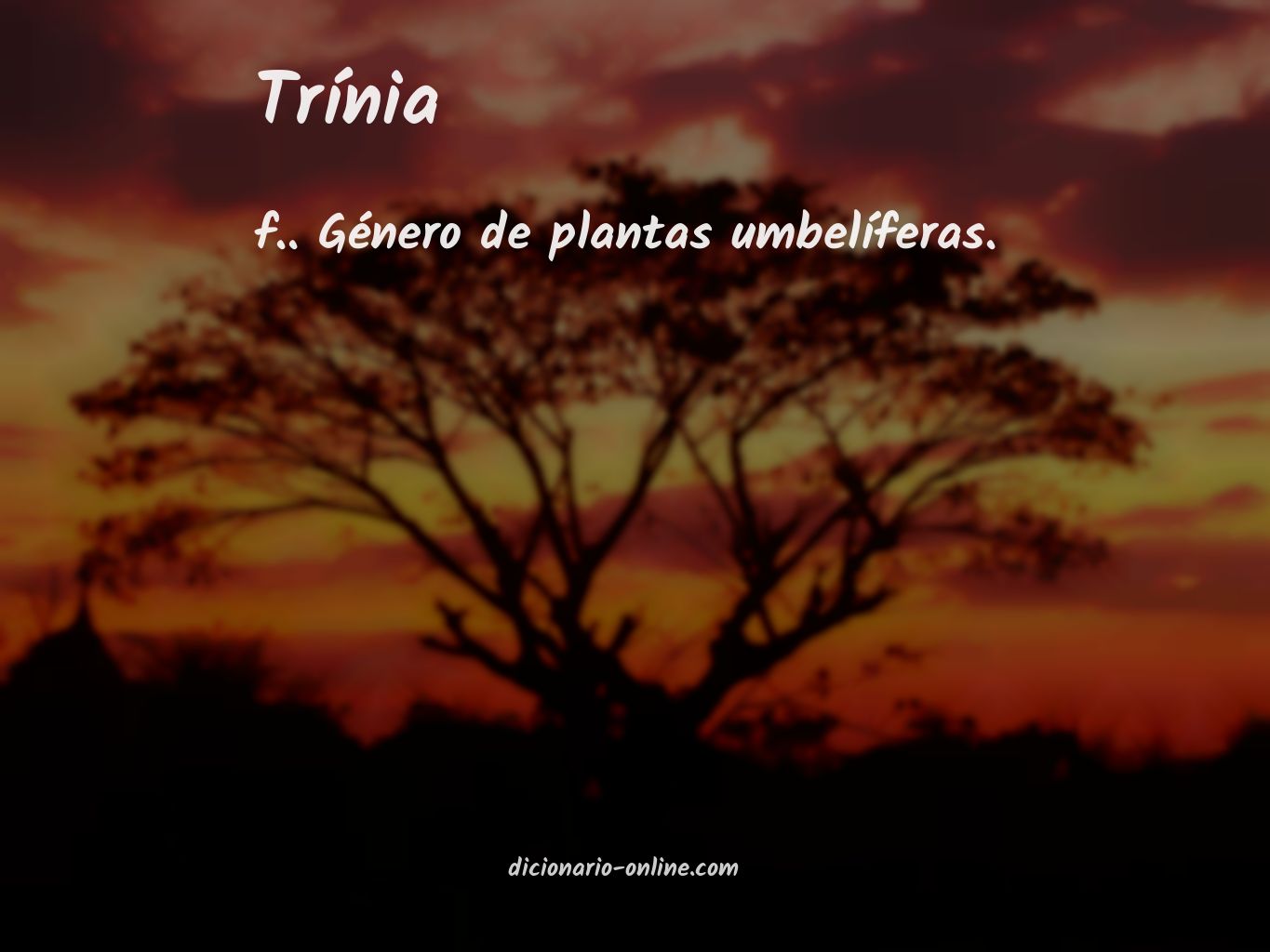 Significado de trínia