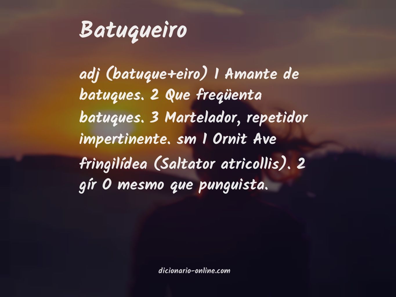 Significado de batuqueiro