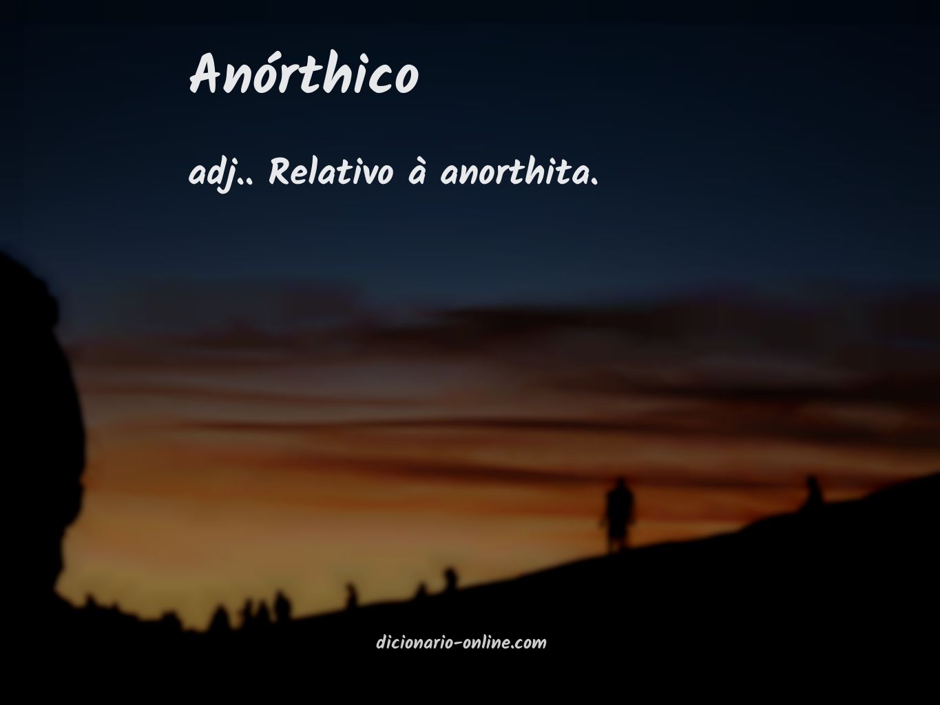 Significado de anórthico