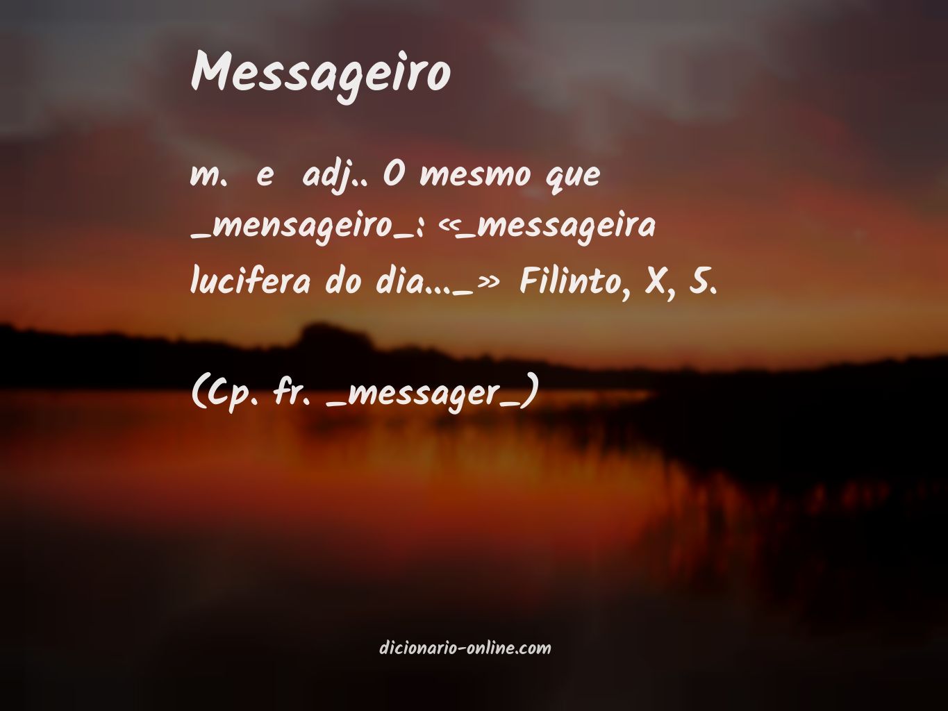 Significado de messageiro