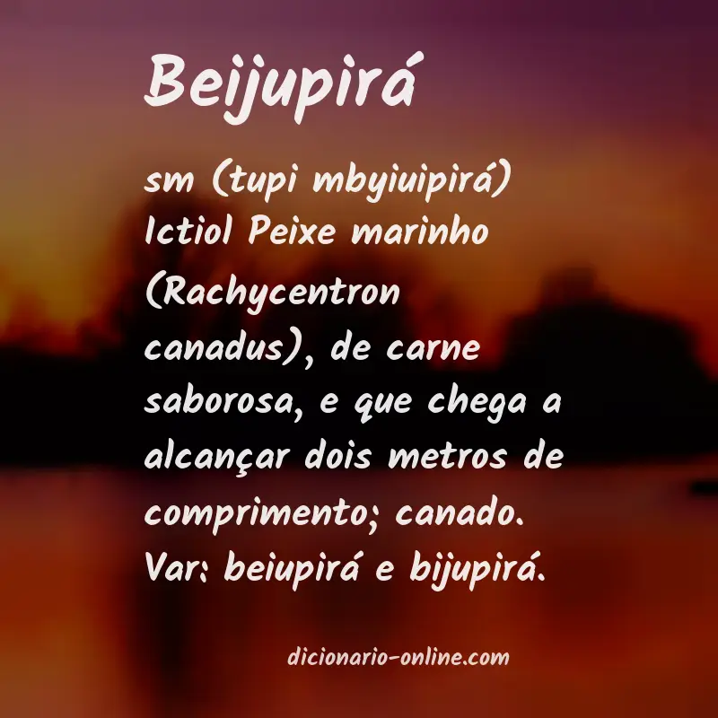 Significado de beijupirá