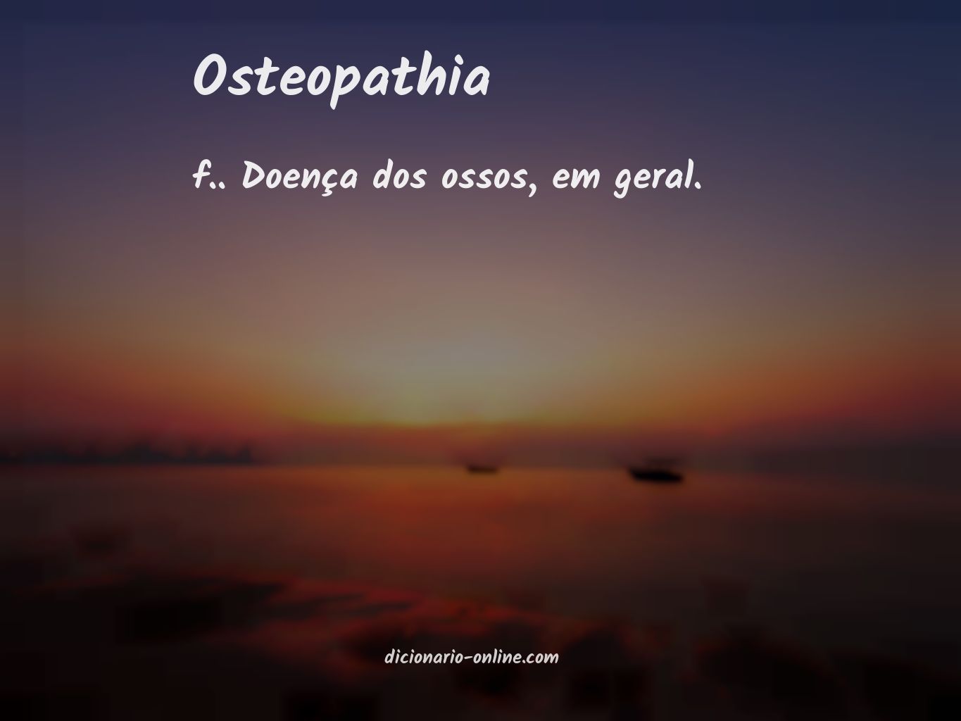 Significado de osteopathia