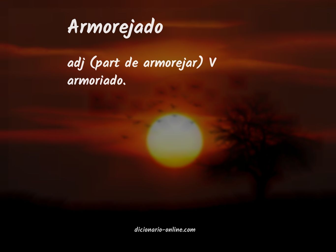 Significado de armorejado