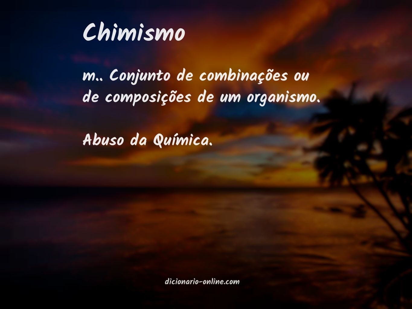 Significado de chimismo