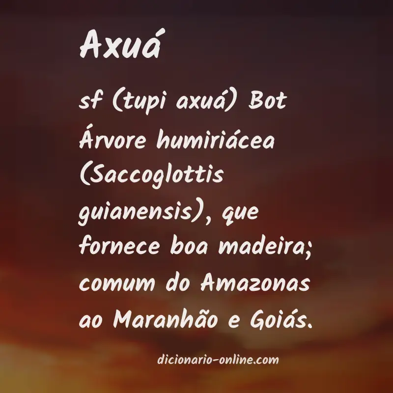 Significado de axuá