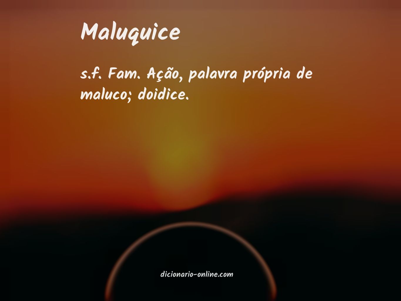 Significado de maluquice