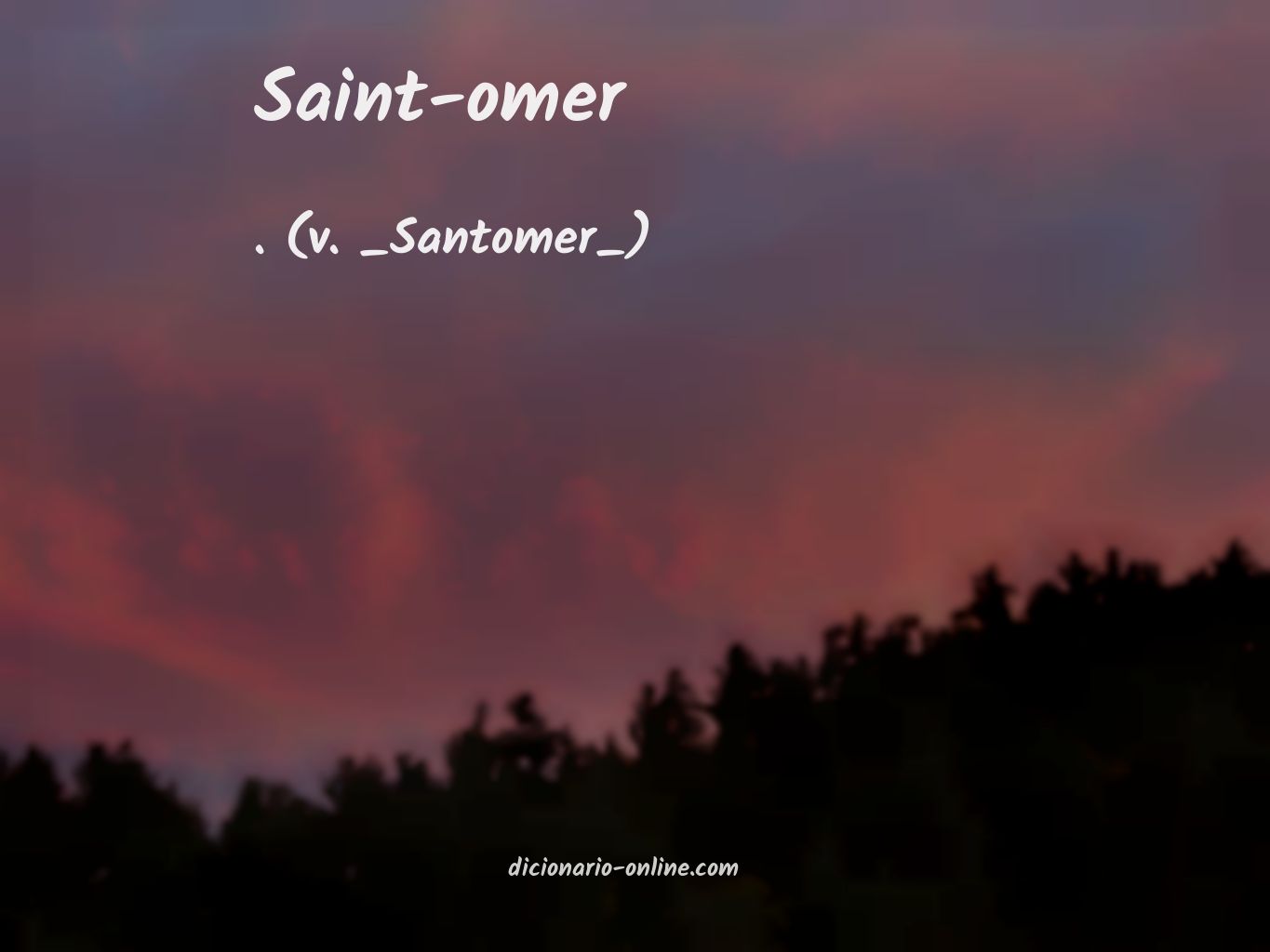 Significado de saint-omer