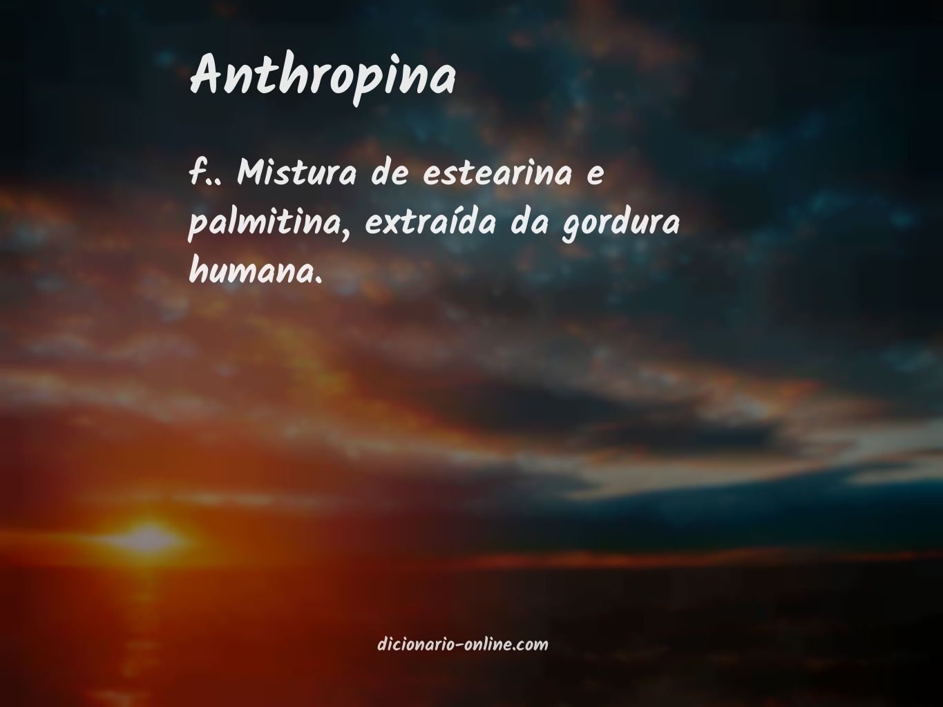 Significado de anthropina