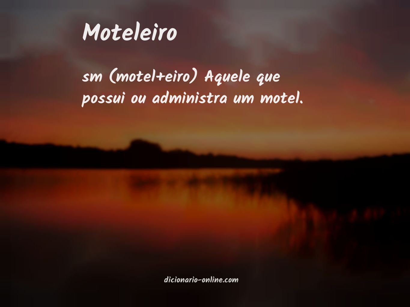 Significado de moteleiro