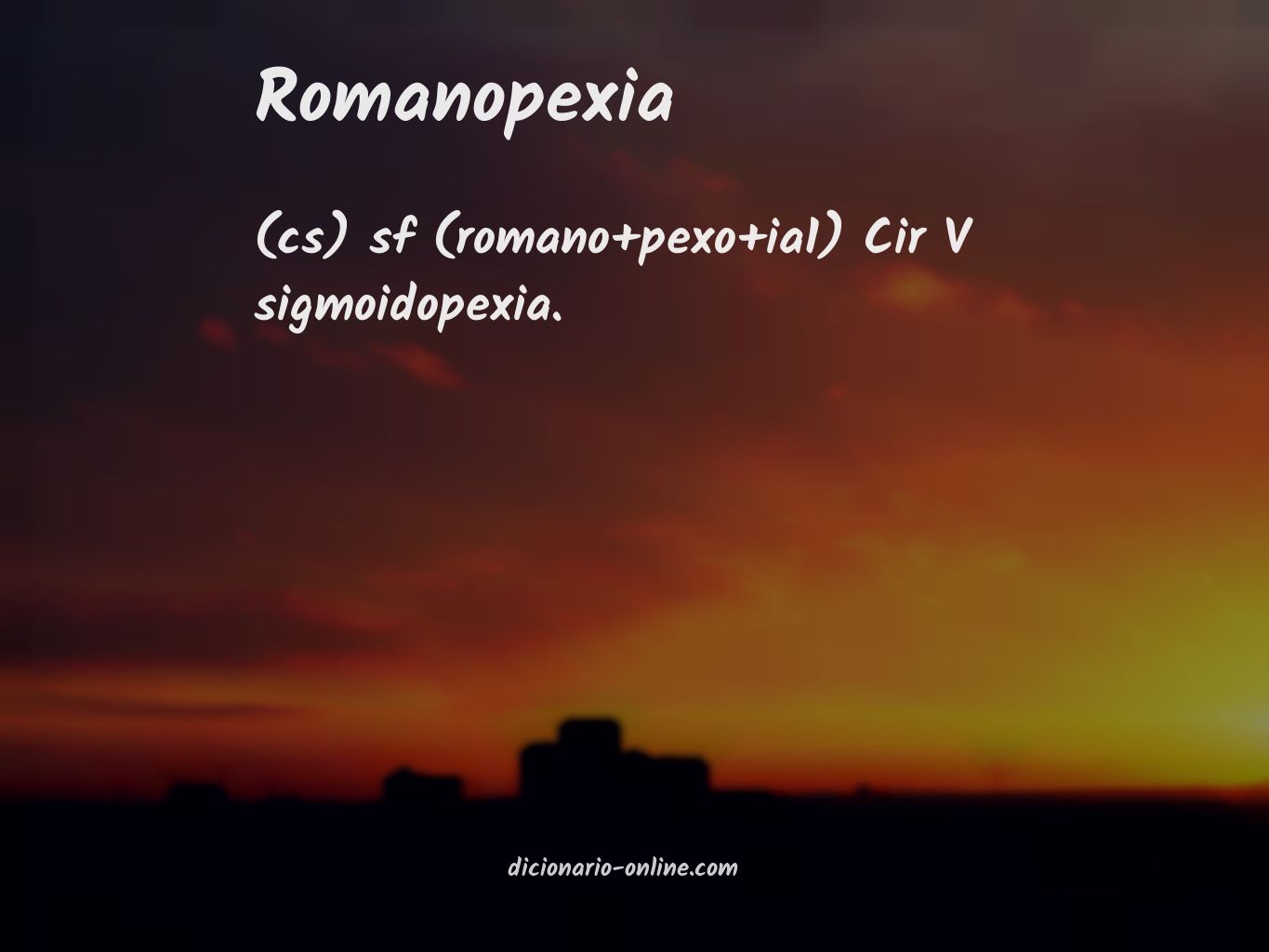 Significado de romanopexia