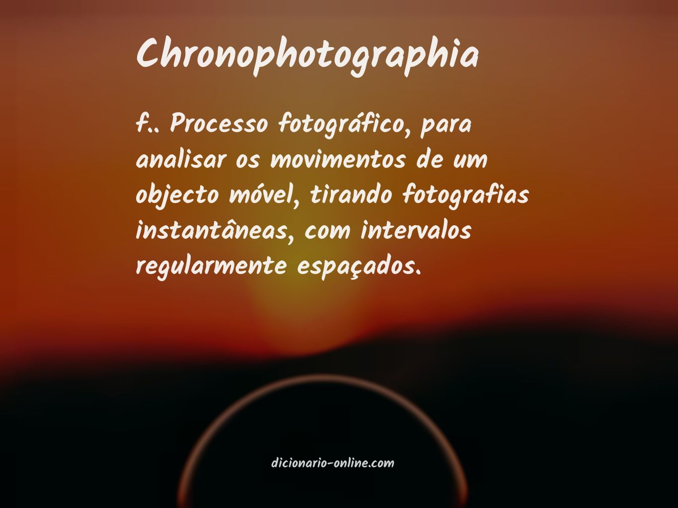 Significado de chronophotographia