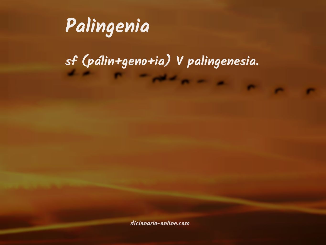 Significado de palingenia