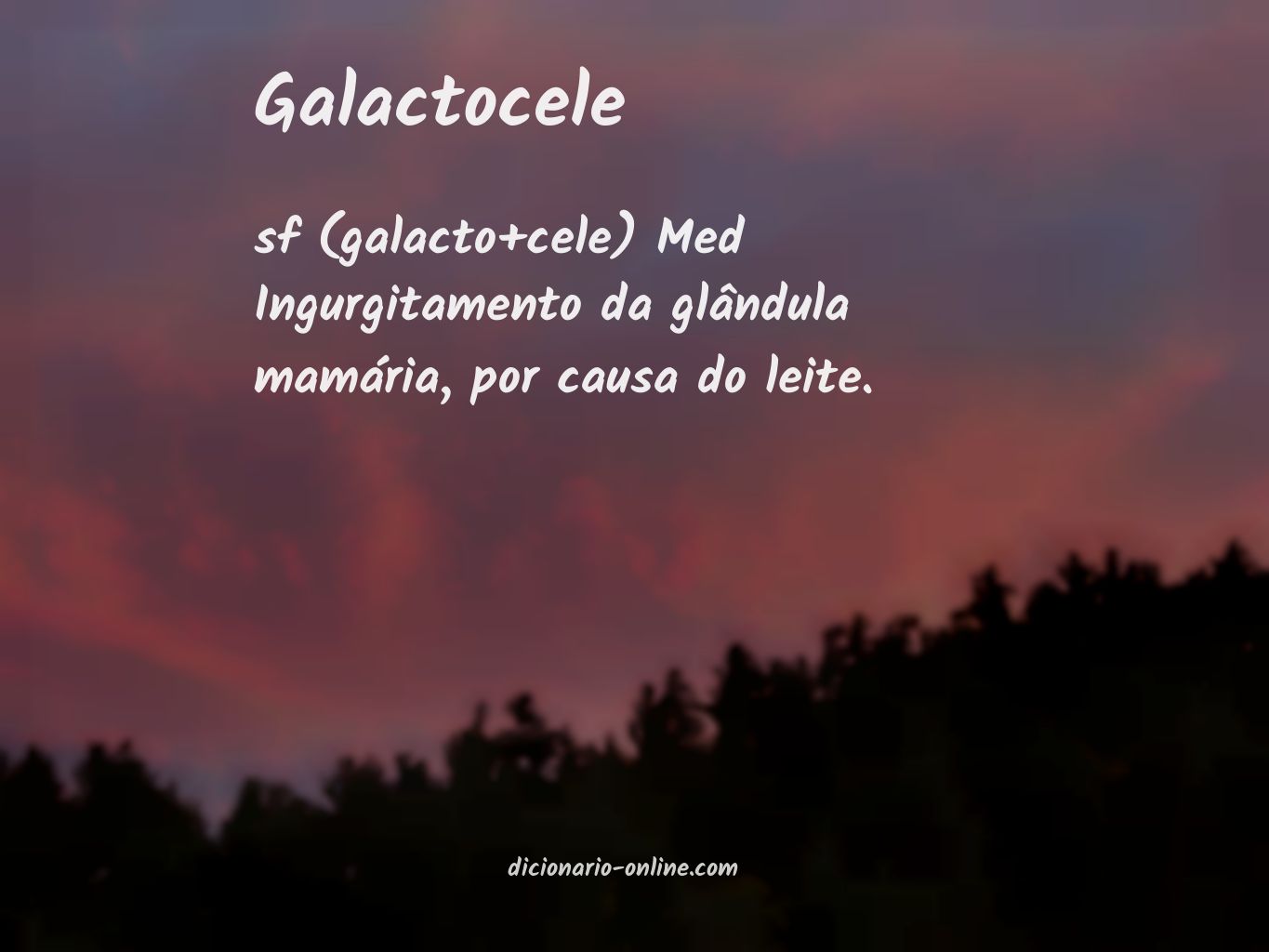 Significado de galactocele