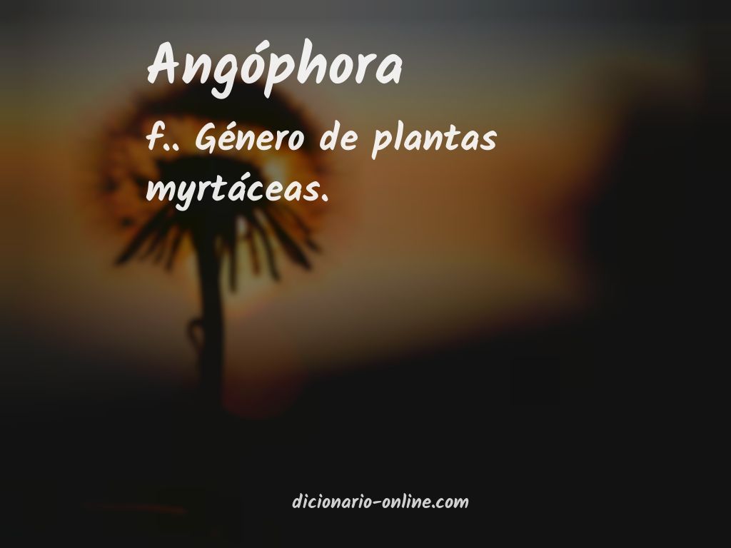 Significado de angóphora