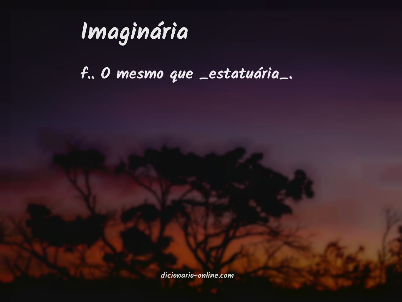 Significado de imaginária