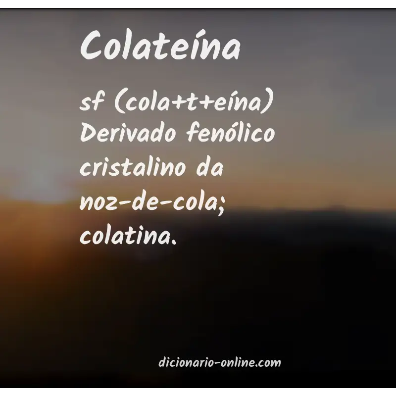 Significado de colateína