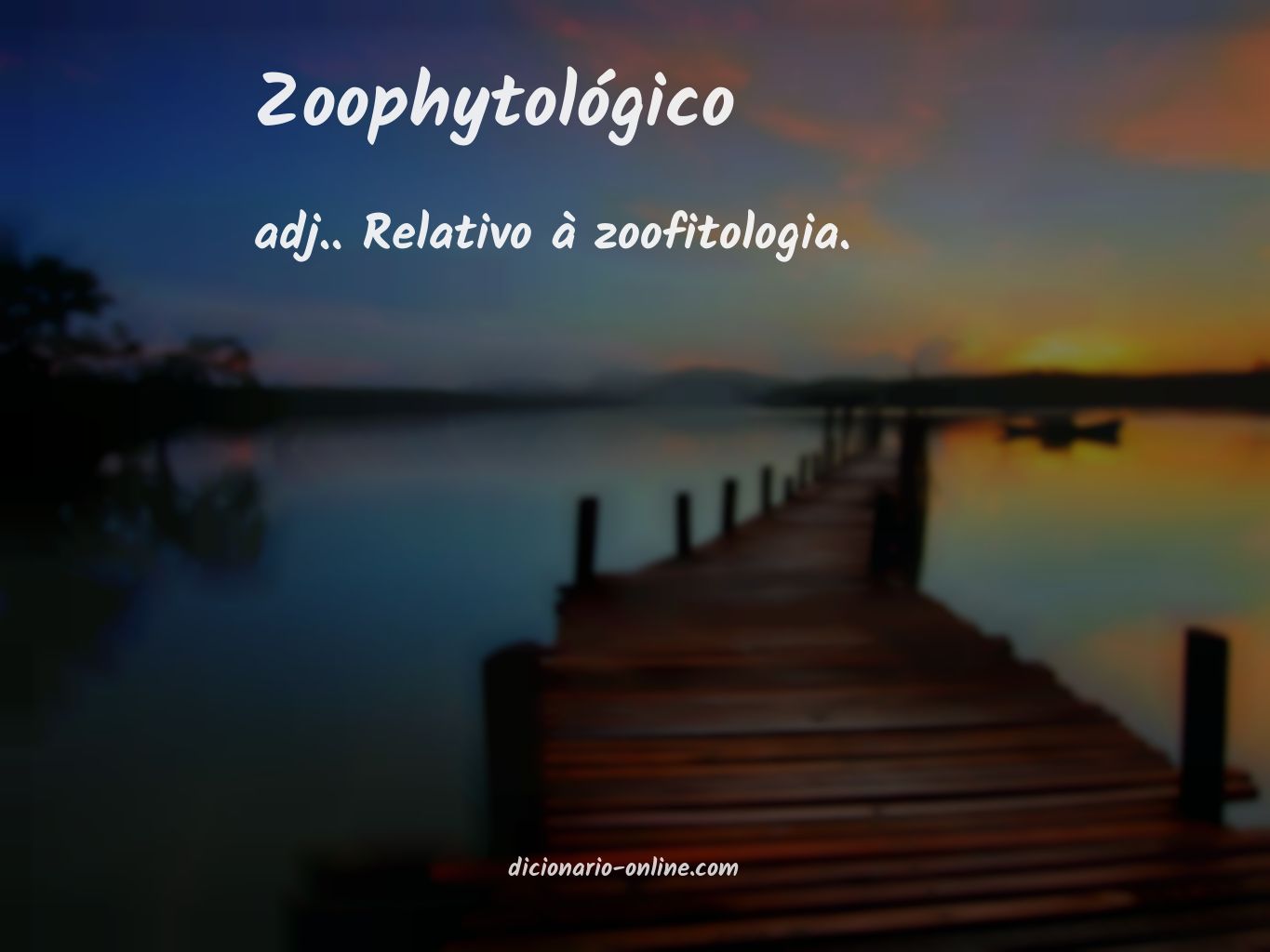 Significado de zoophytológico