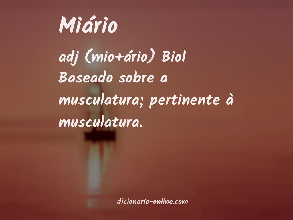 Significado de miário