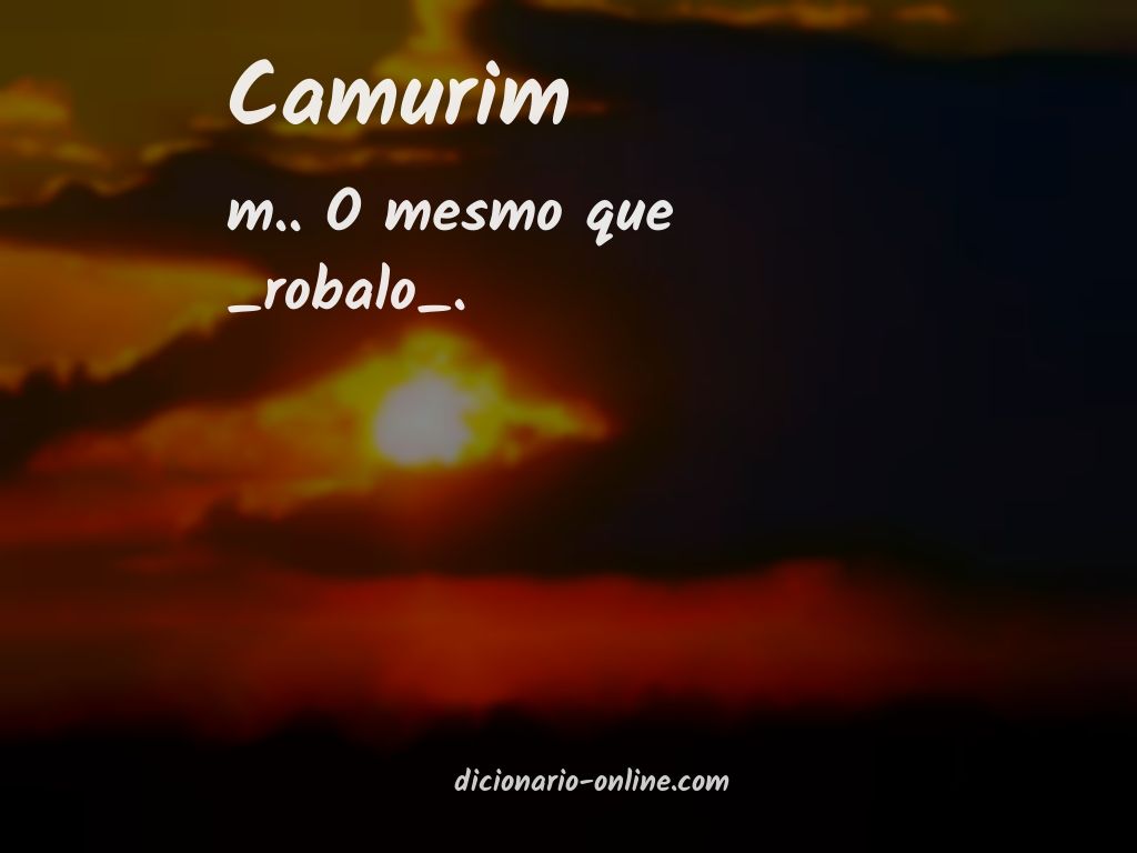 Significado de camurim