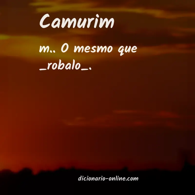 Significado de camurim
