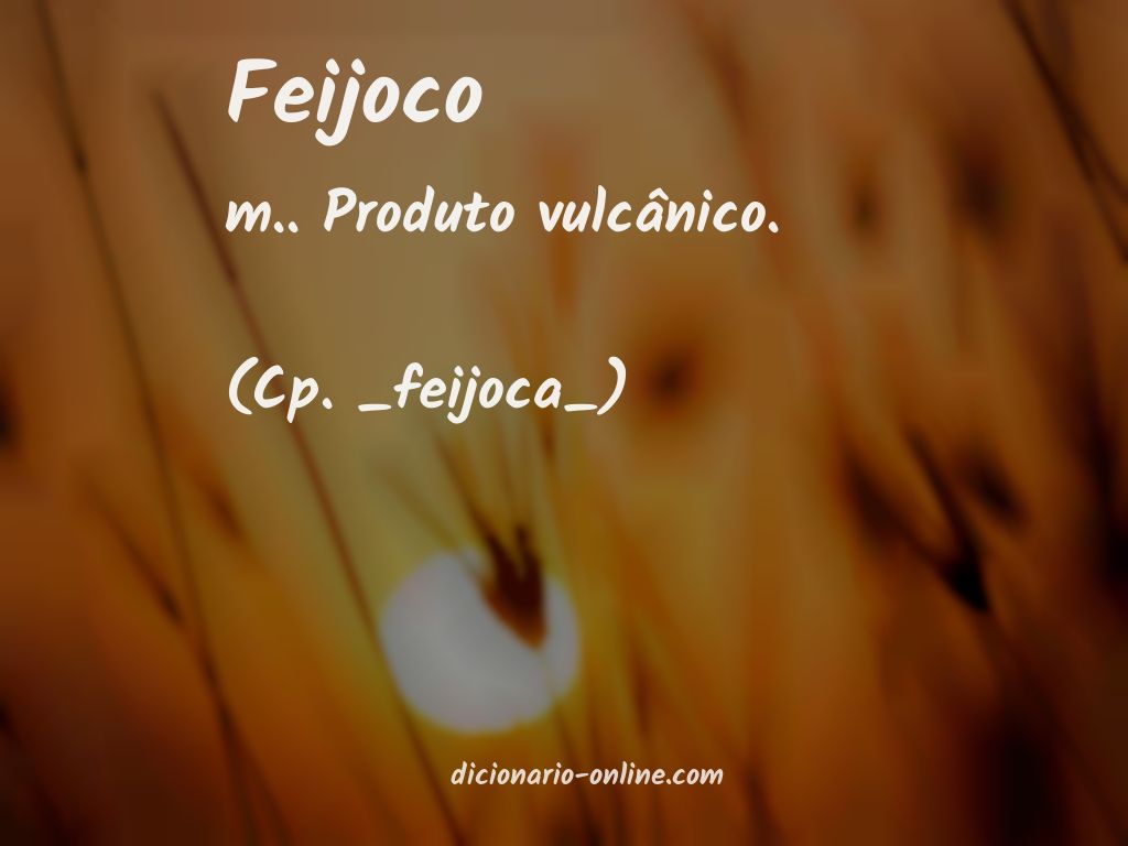 Significado de feijoco