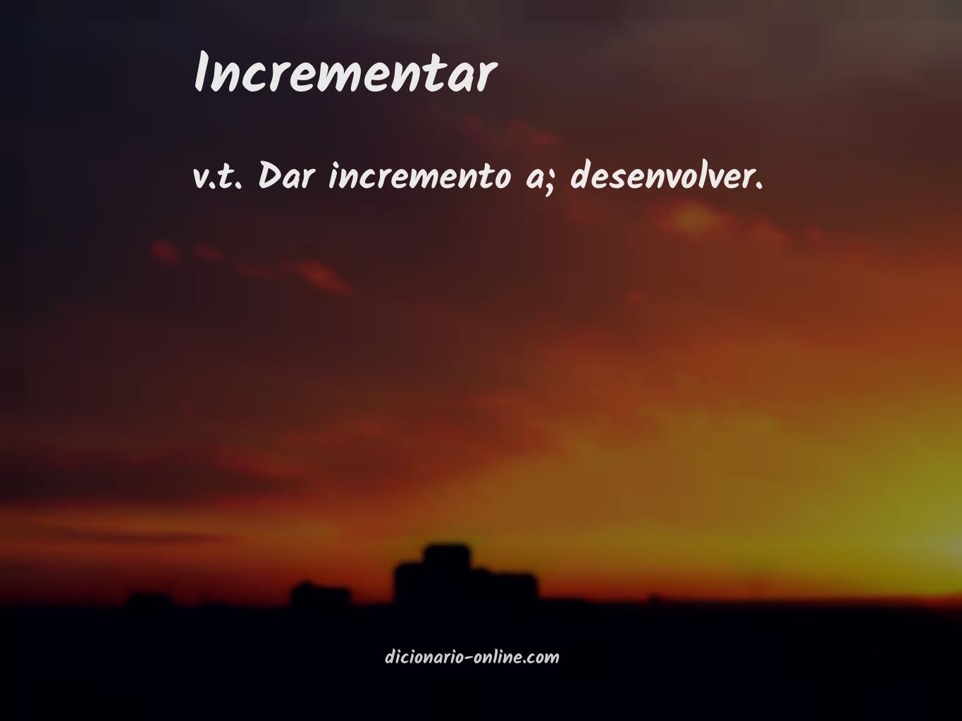 Significado de Incrementar