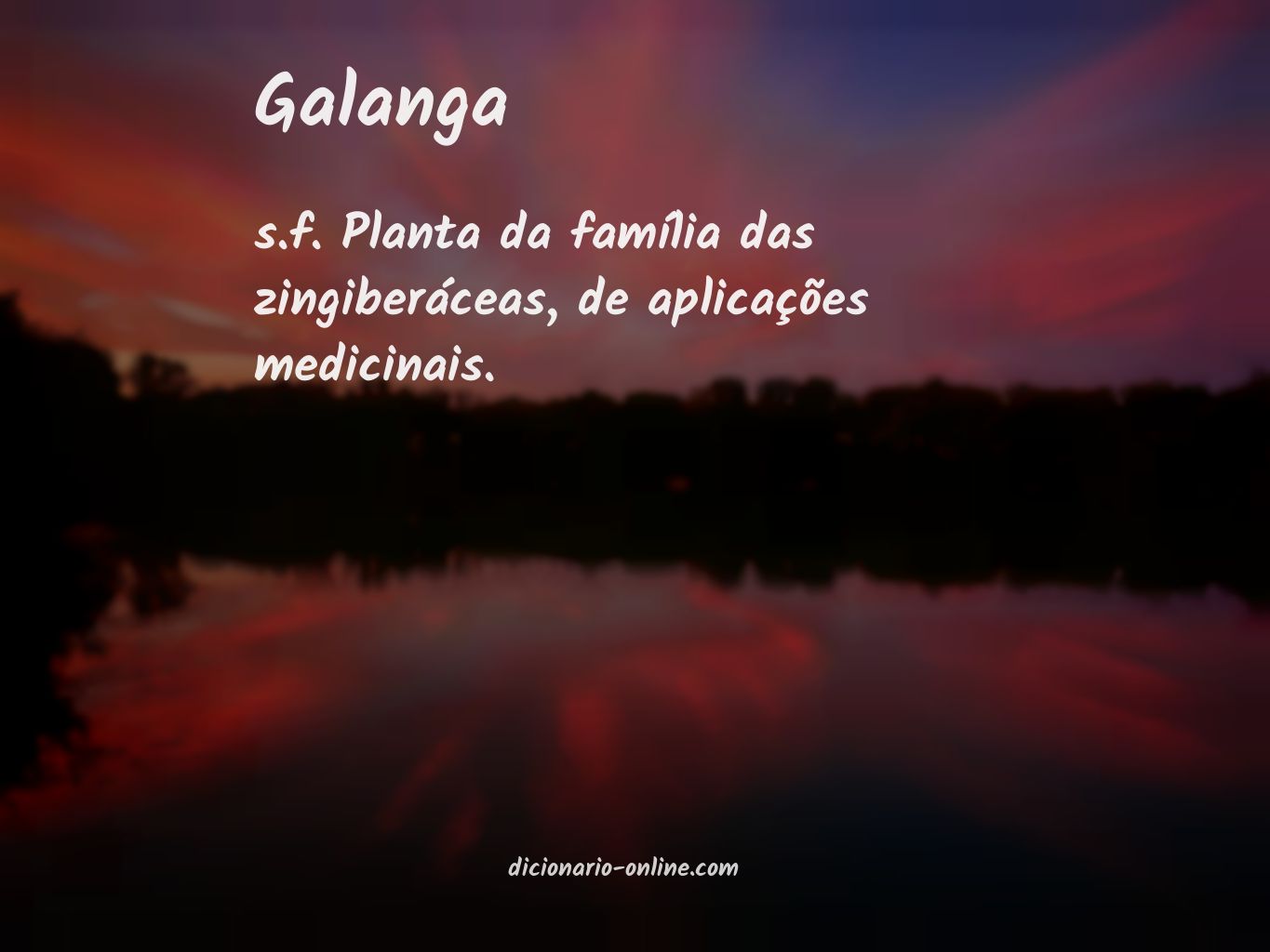 Significado de galanga