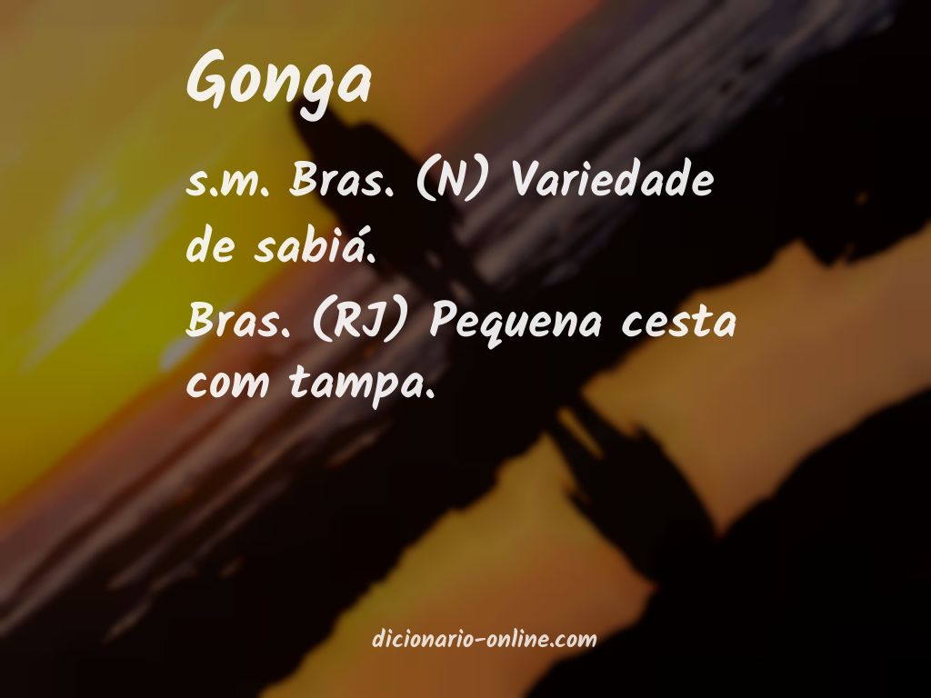 Significado de gonga