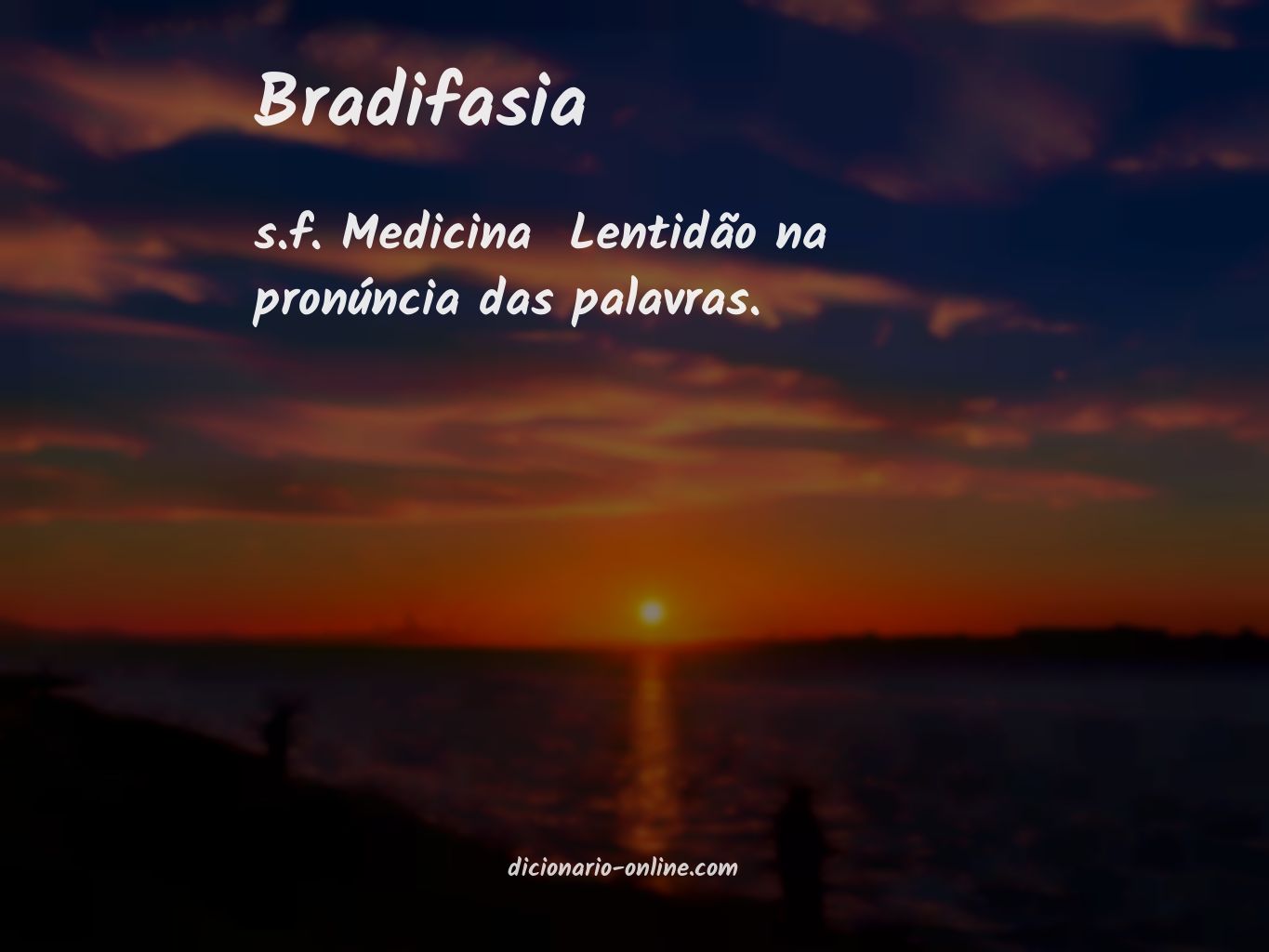 Significado de bradifasia