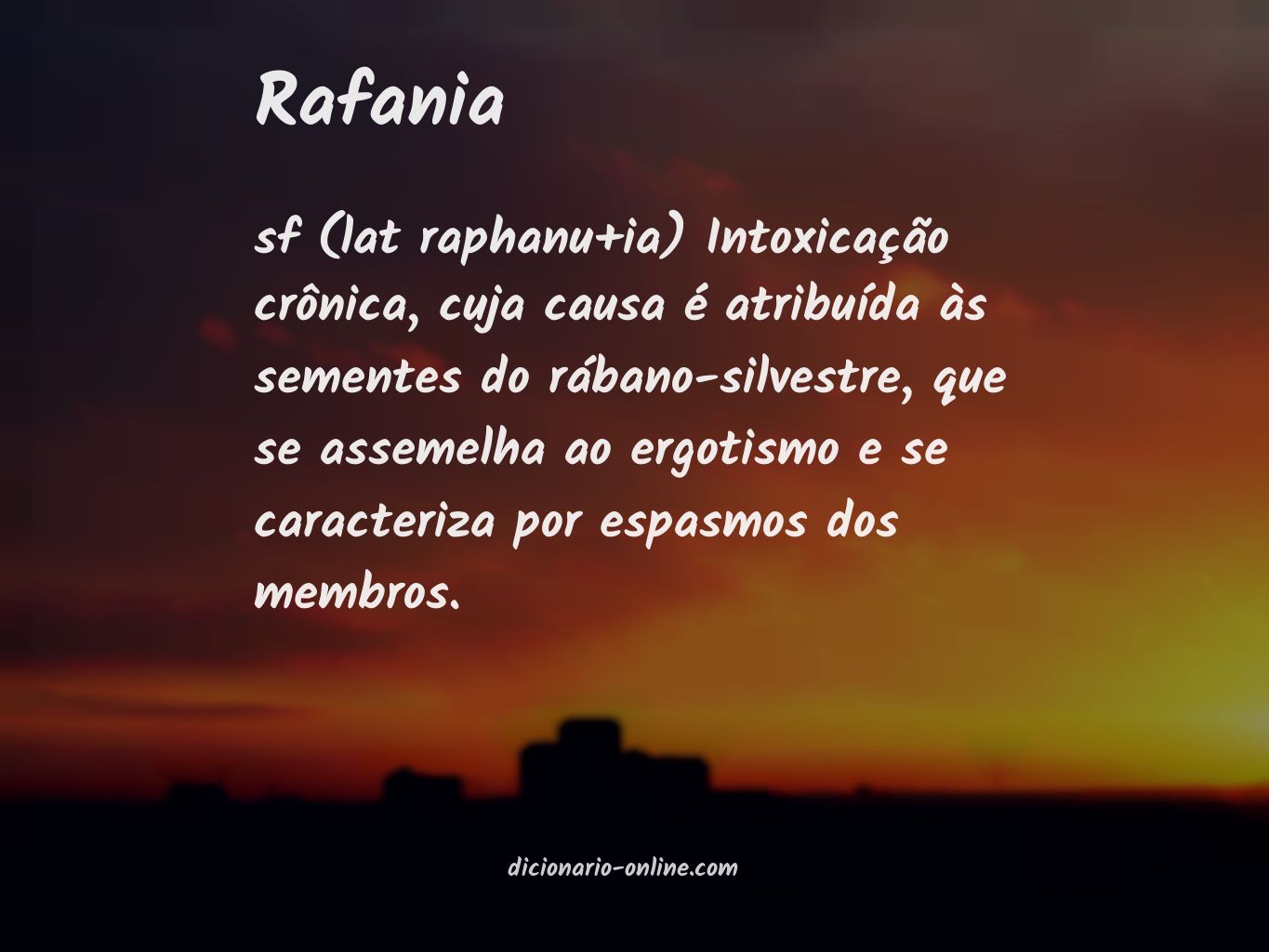 Significado de rafania