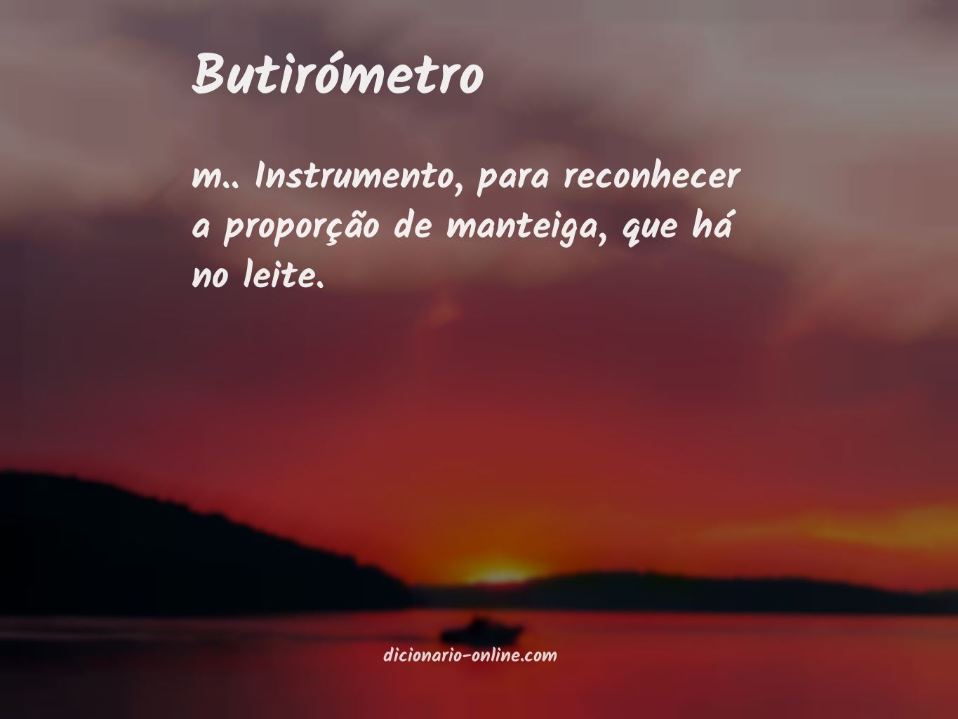 Significado de butirómetro