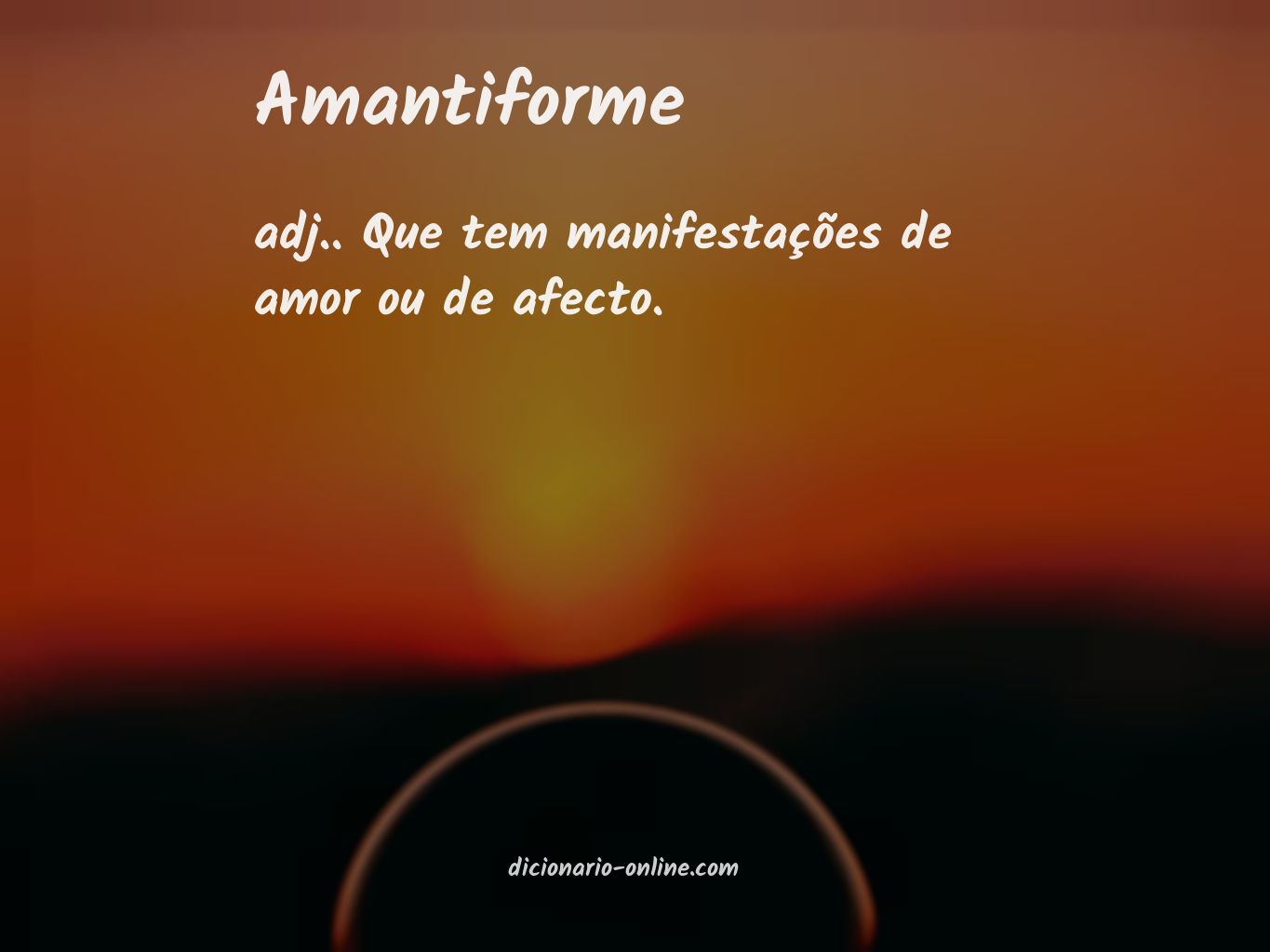 Significado de amantiforme