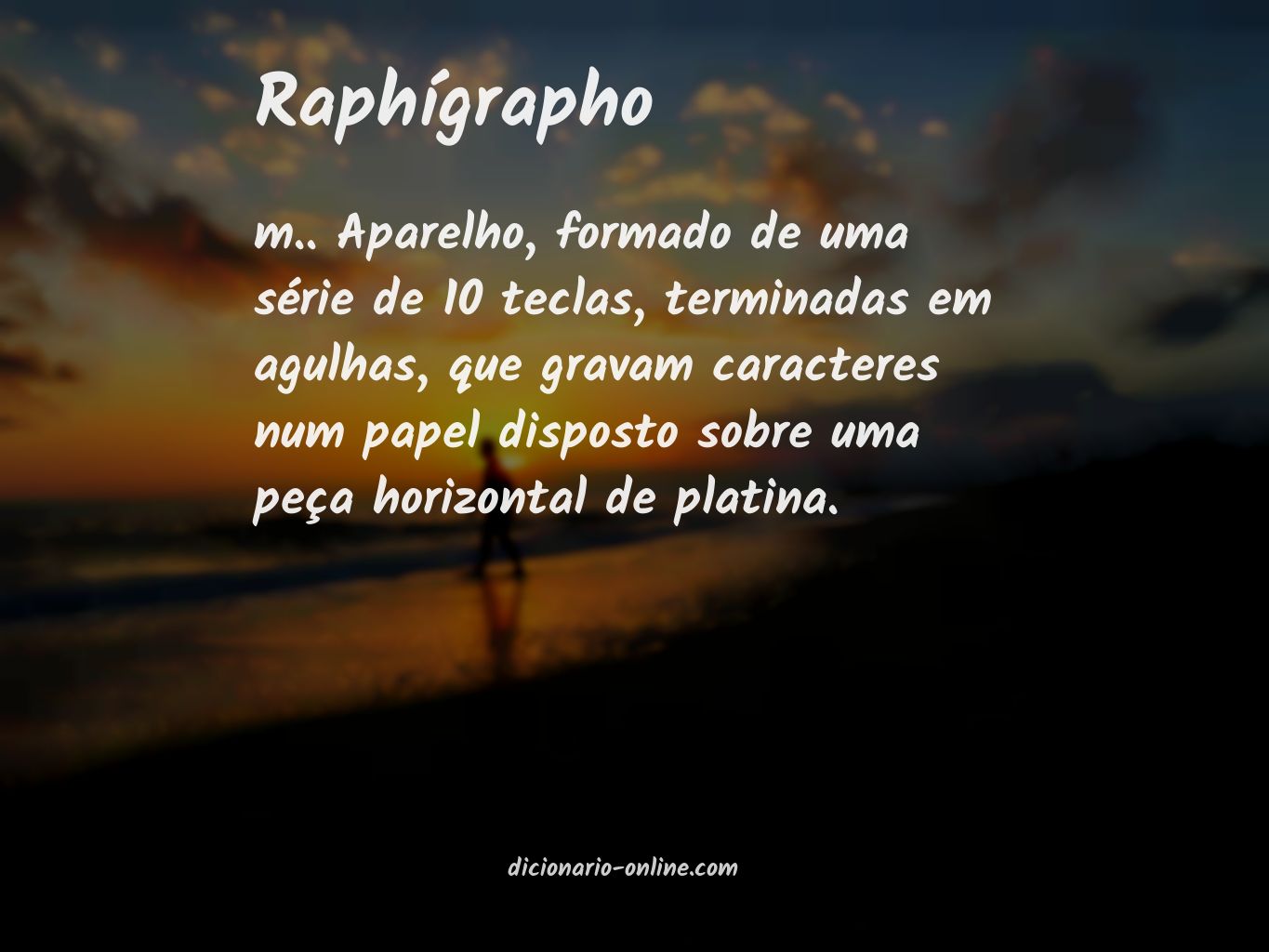 Significado de raphígrapho