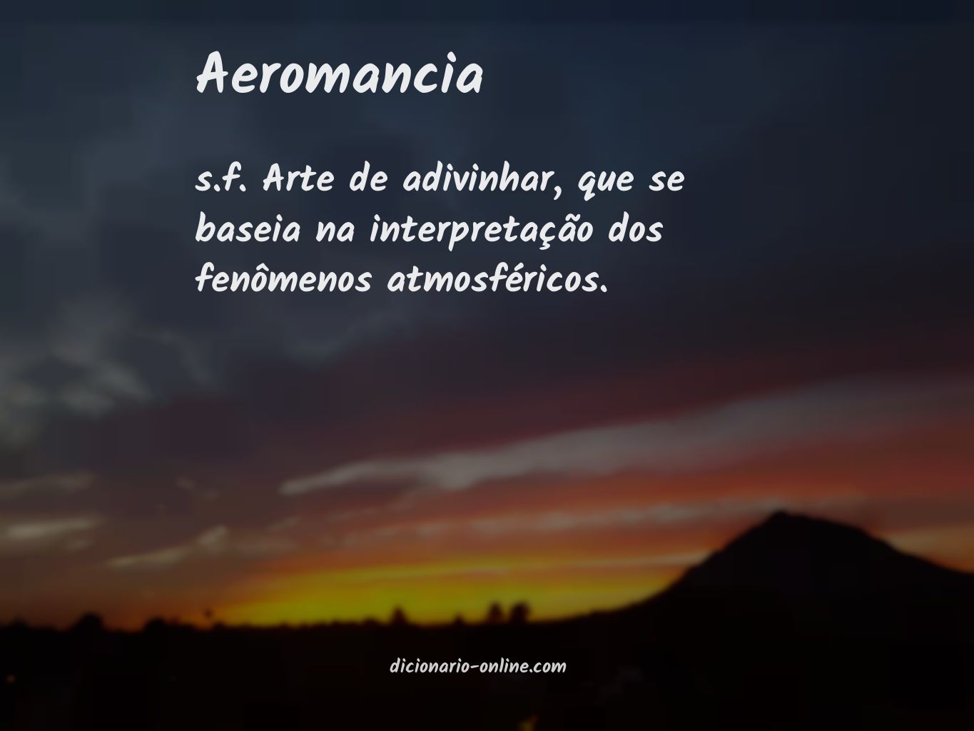 Significado de aeromancia