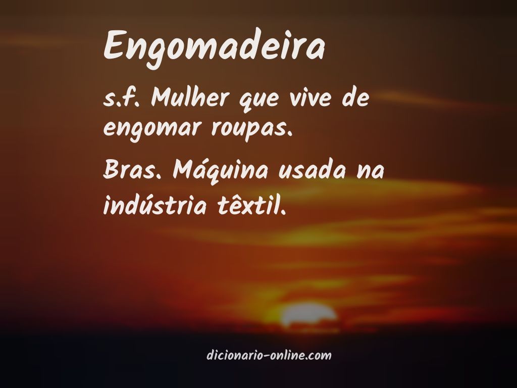 Significado de engomadeira