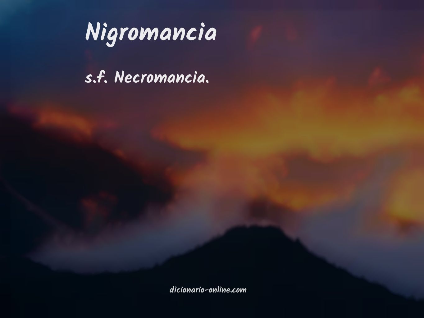 Significado de nigromancia