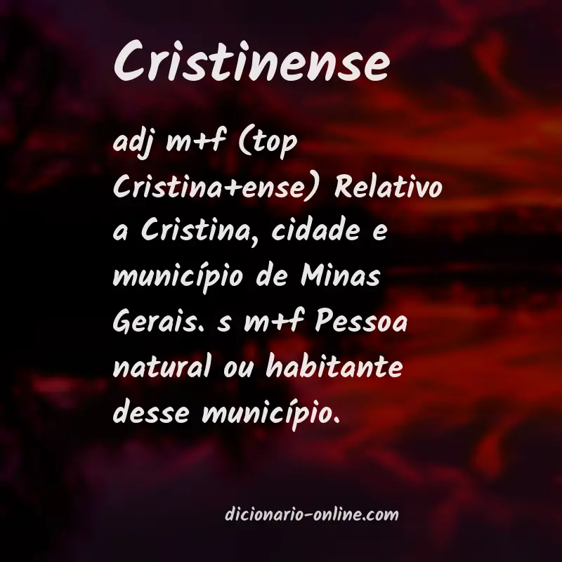 Significado de cristinense