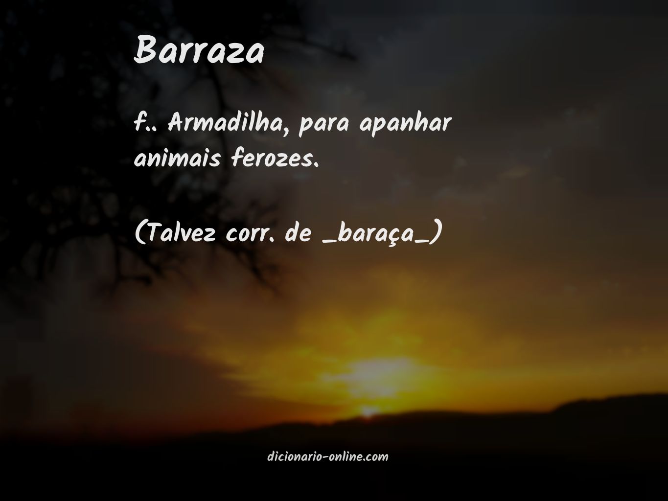 Significado de barraza