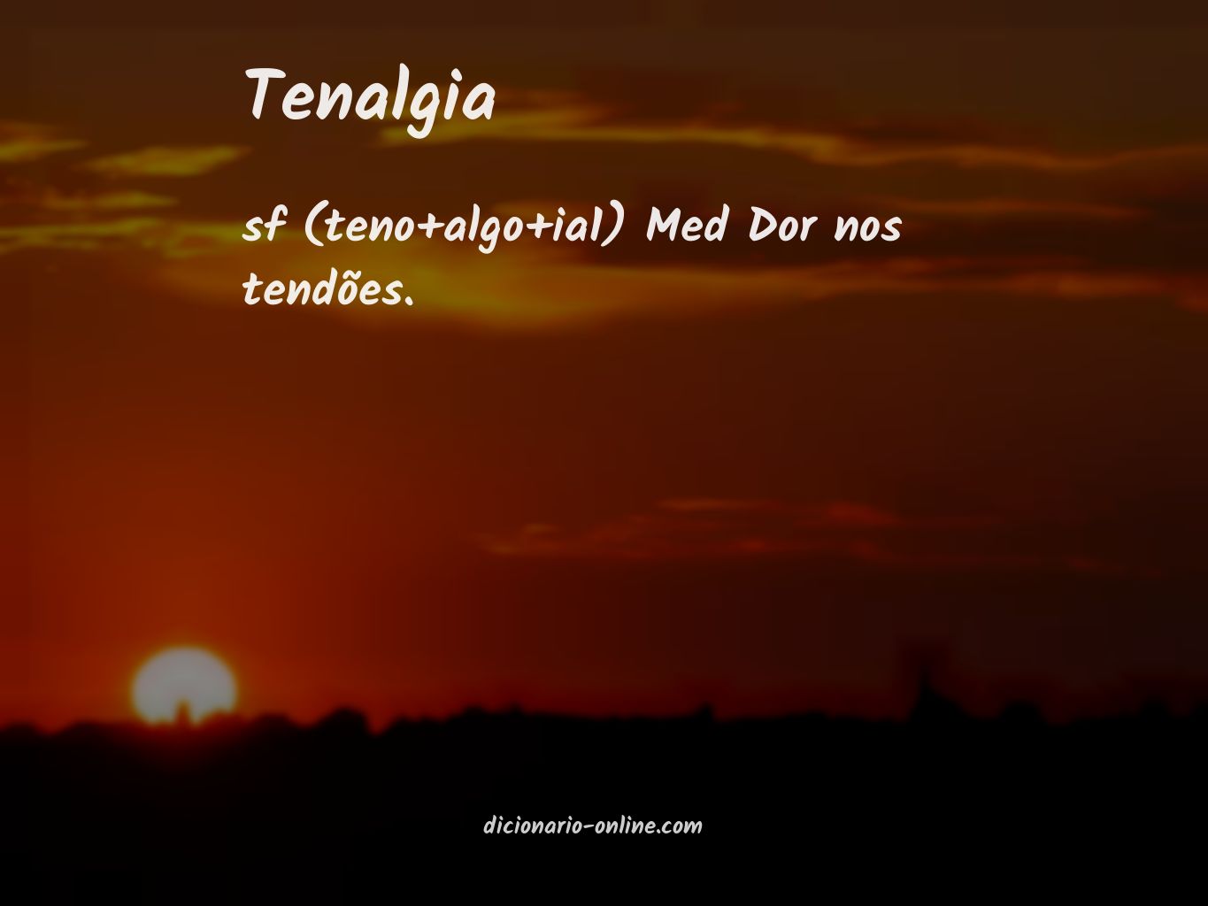 Significado de tenalgia